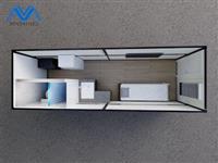 Складной Контейнер Для Дома,20 Футов,Сборные,Из Оцинкованной Стали,Легко Установить,Многоцелевой Небольшой Дом